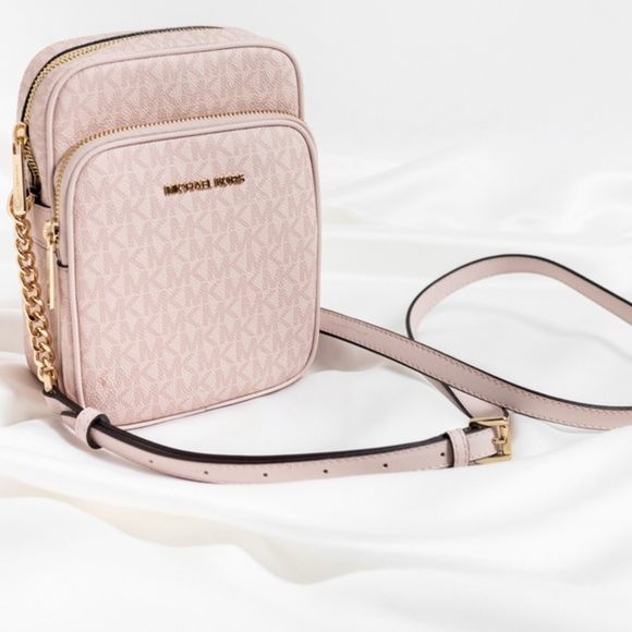 MICHAEL KORS Jet Set Travel Medium Logo Crossbody Bag - Picture 5 of 7